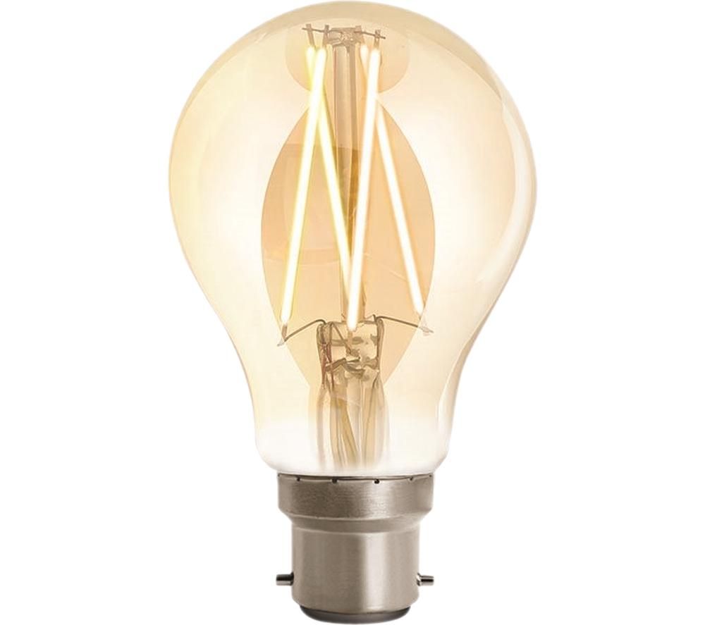 WIZ CONNEC Whites Filament Dimmable Smart LED Light Bulb - B22, Warm White, White