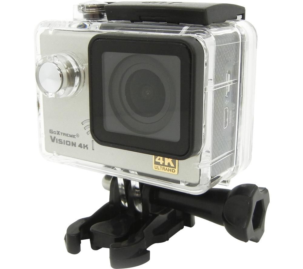 GOXTREME Vision 4K Ultra HD Action Camera - Silver, Silver