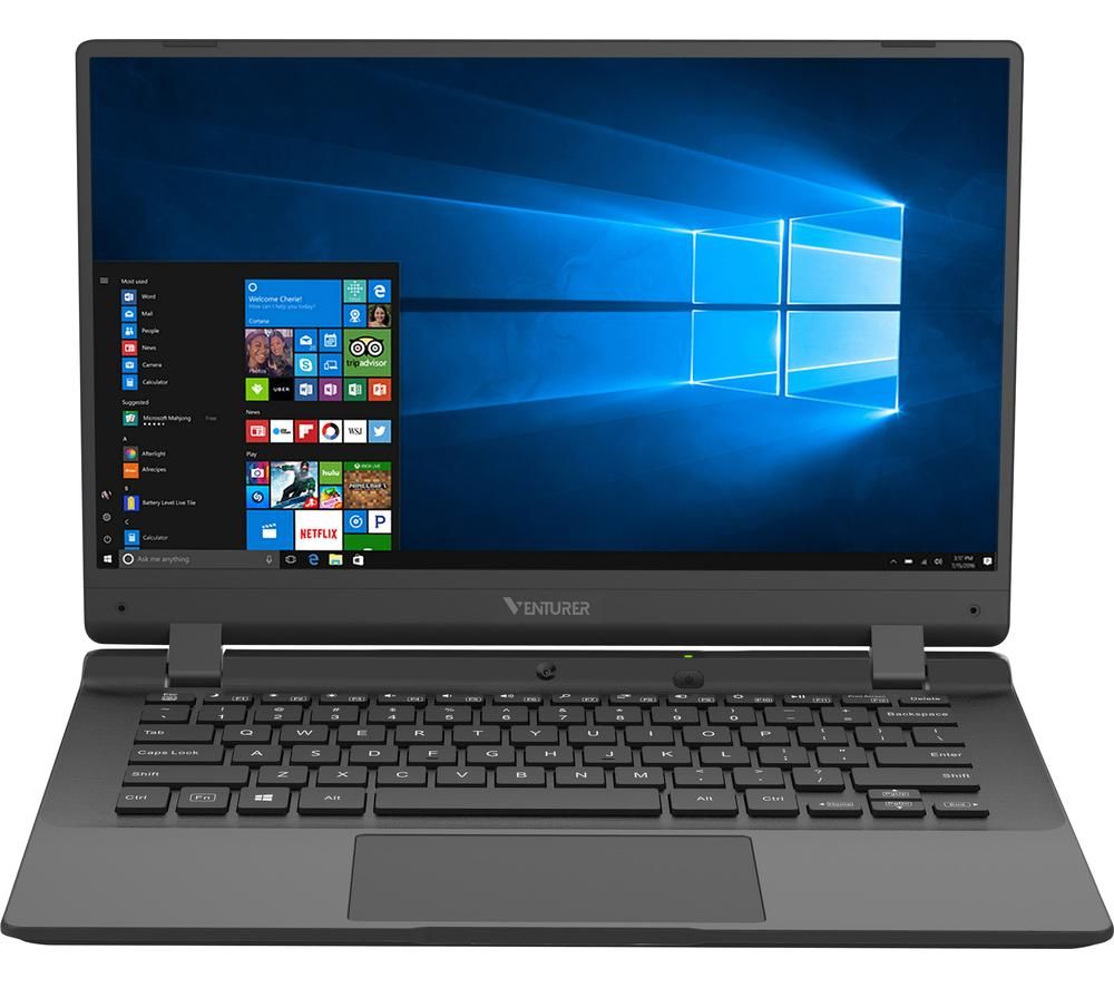 VENTURER Europa 14 Plus 14" Laptop - Intel®Celeron, 64 GB SSD, Black, Black
