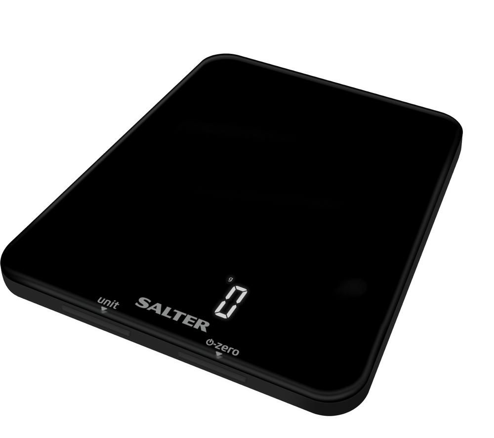SALTER Phantom 1180 BKDR Digital Kitchen Scales - Black, Black