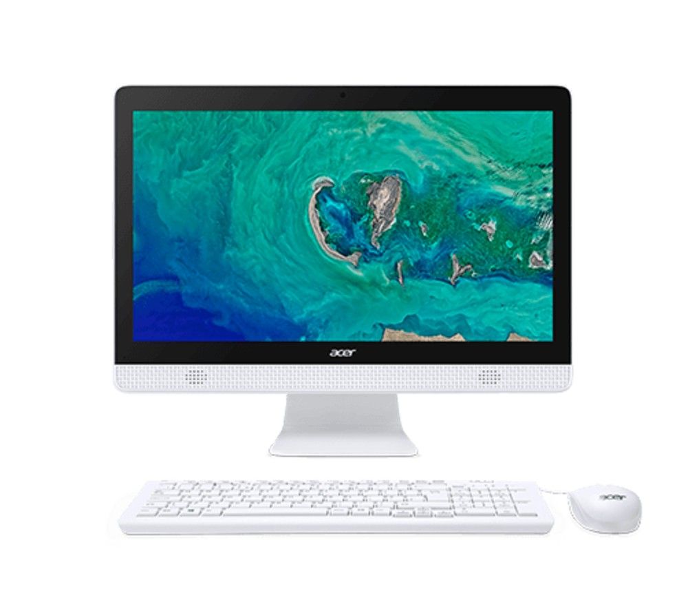 ACER Aspire C20-830 19.5" All-in-One PC - Intel®Celeron, 1 TB HDD, White, White