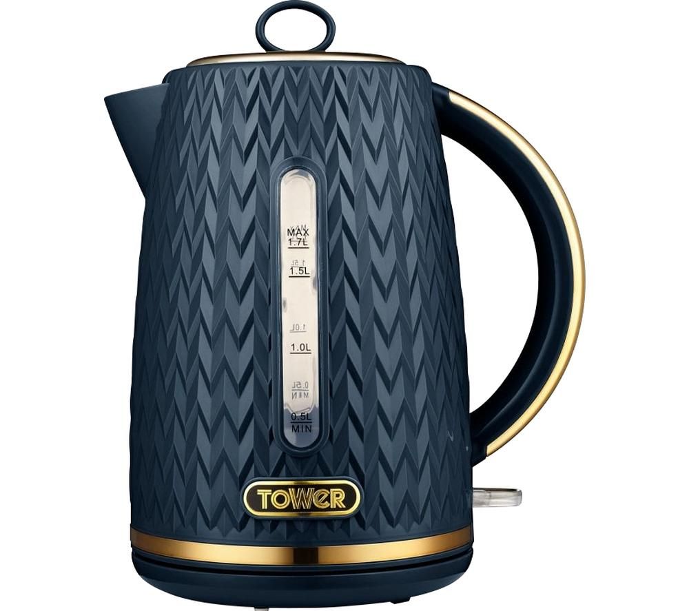 TOWER Empire Collection T10052MNB Jug Kettle - Midnight Blue, Blue