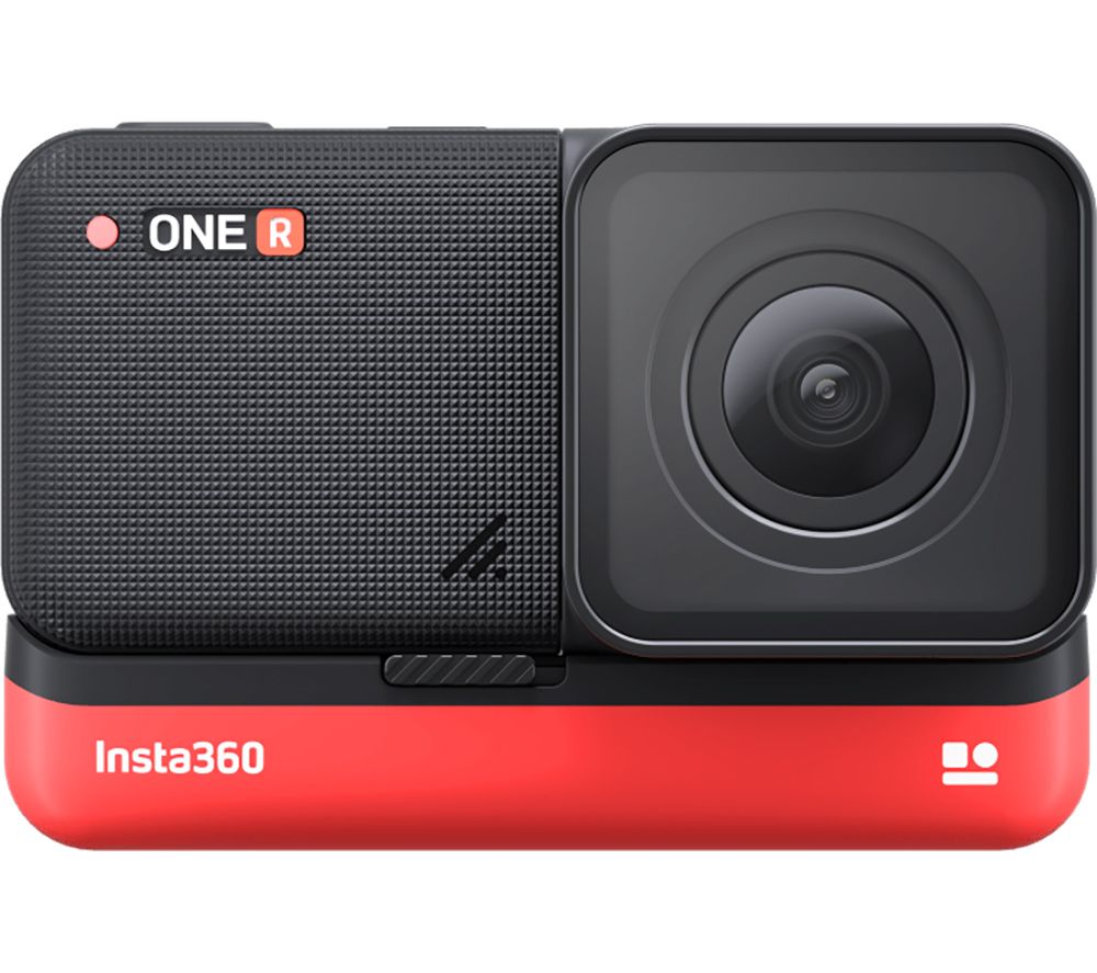 INSTA360 ONE R 4K Ultra HD Action Camera - Black & Red, Black