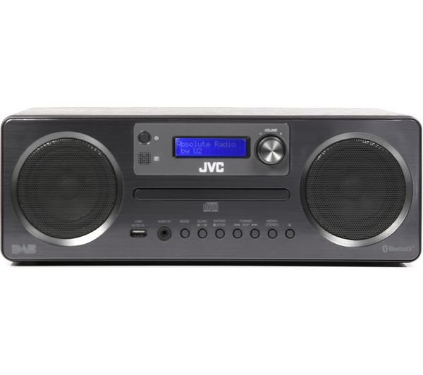 JVC RD-D70 Wireless Traditional Hi-Fi System - with USB Connector, Black