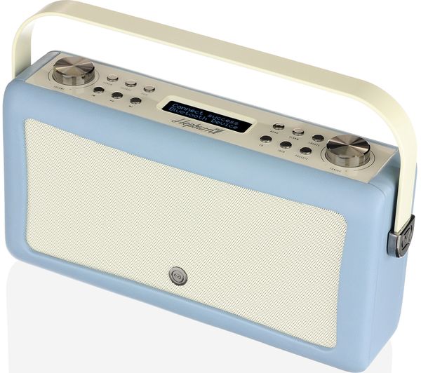 VQ Hepburn Mk II Portable DAB Bluetooth Clock Radio - Blue, Blue