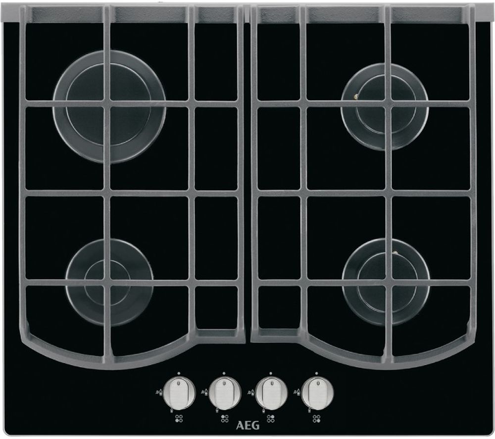 AEG HG653431NB Gas Hob - Black, Black