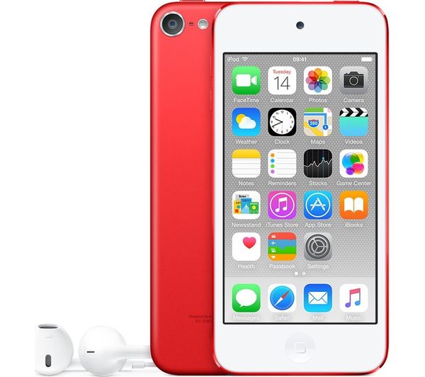 APPLE iPod touch - 64 GB, 6th Generation, Red, Red