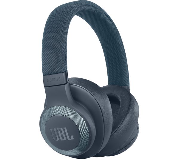 JBL E65BTNC Wireless Bluetooth Noise-Cancelling Headphones - Blue, Blue