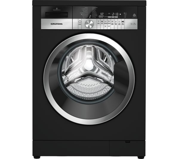 Grundig GWN49460CB 9 kg 1400 Spin Washing Machine - Black, Black