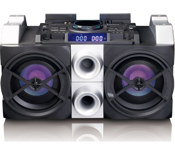 LENCO PMX-150 Bluetooth Megasound Party Speaker - Black & Silver, Black