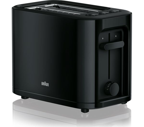 BRAUN Series 3 PurEase HT3000.BK 2-Slice Toaster - Black, Braun