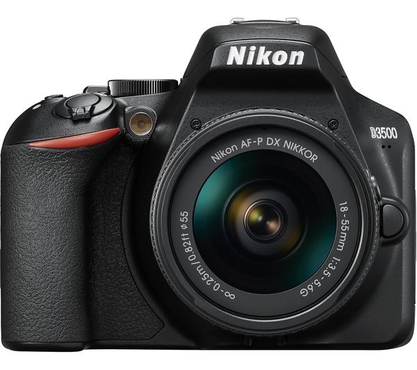 NIKON D3500 DSLR Camera with AF-P DX NIKKOR 18-55 mm f/3.5-5.6G Lens