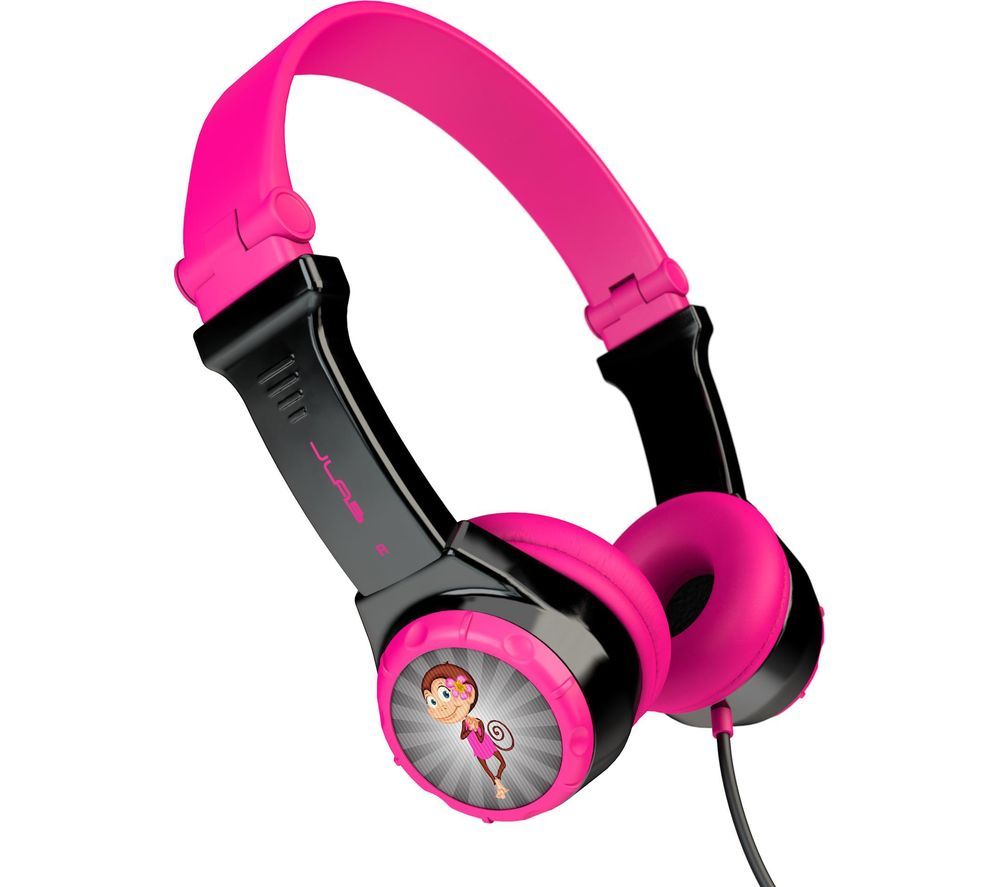 JLAB AUDIO JBuddies Folding Kids Headphones - Pink, Pink