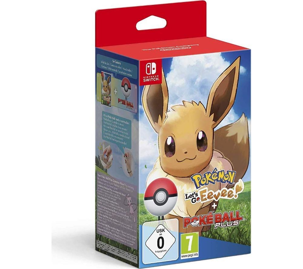 NINTENDO SWITCH Pokemon: Let's Go, Eevee! with Poke Ball Plus Controller