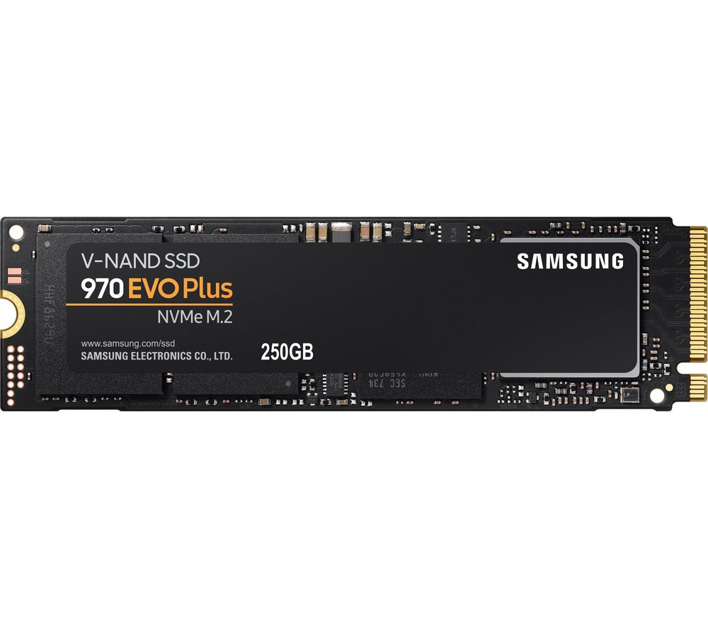 Samsung 970 Evo Plus M.2 Internal SSD - 250 GB, Black