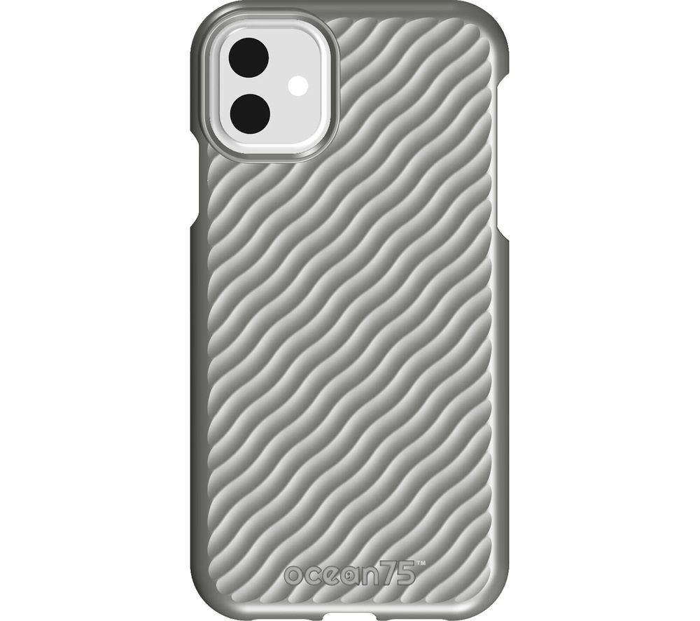 Ocean Wave iPhone 11 Case - Dolphin Grey, Grey