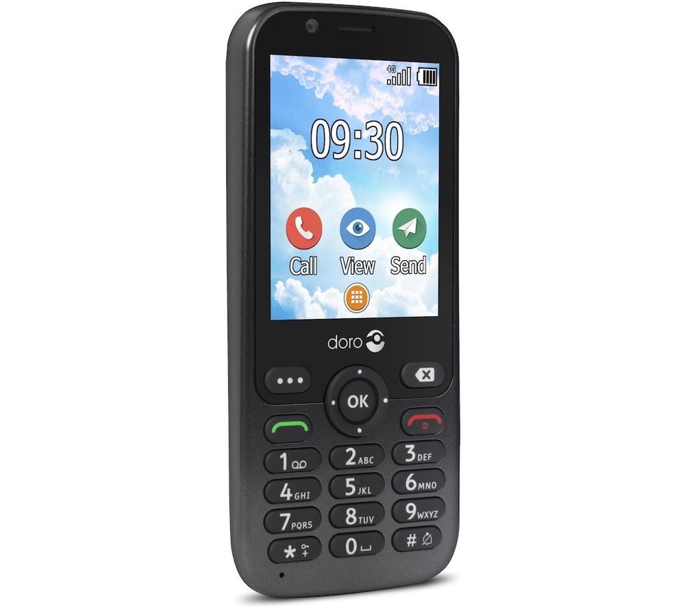 Doro 7010 - 4 GB, Black, Black