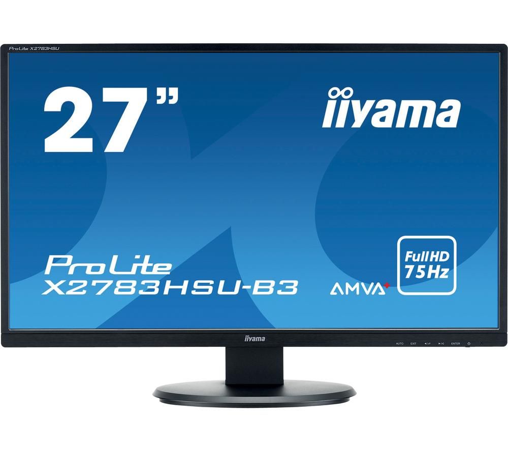 IIYAMA ProLite X2783HSU-B3 27" Full HD LCD Monitor - Black, Black