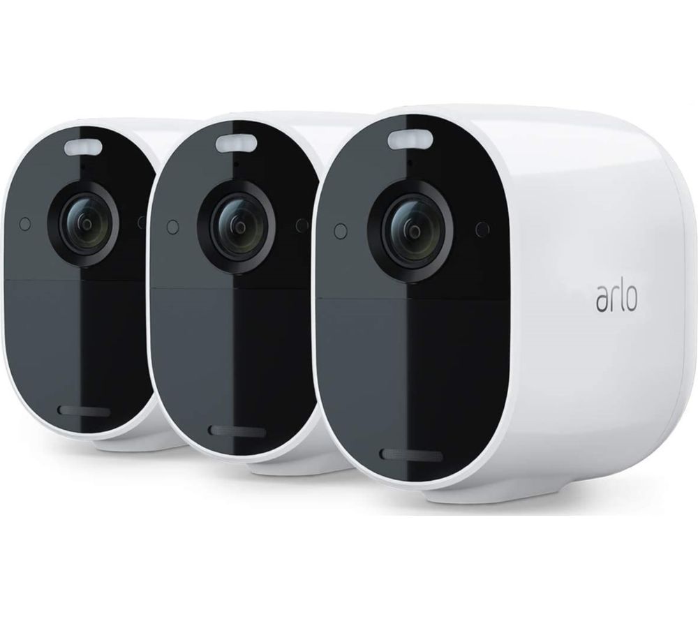 ARLO Essential Spotlight VMC2330-100EUS Full HD WiFi Security Camera - White, Pack of 3, White