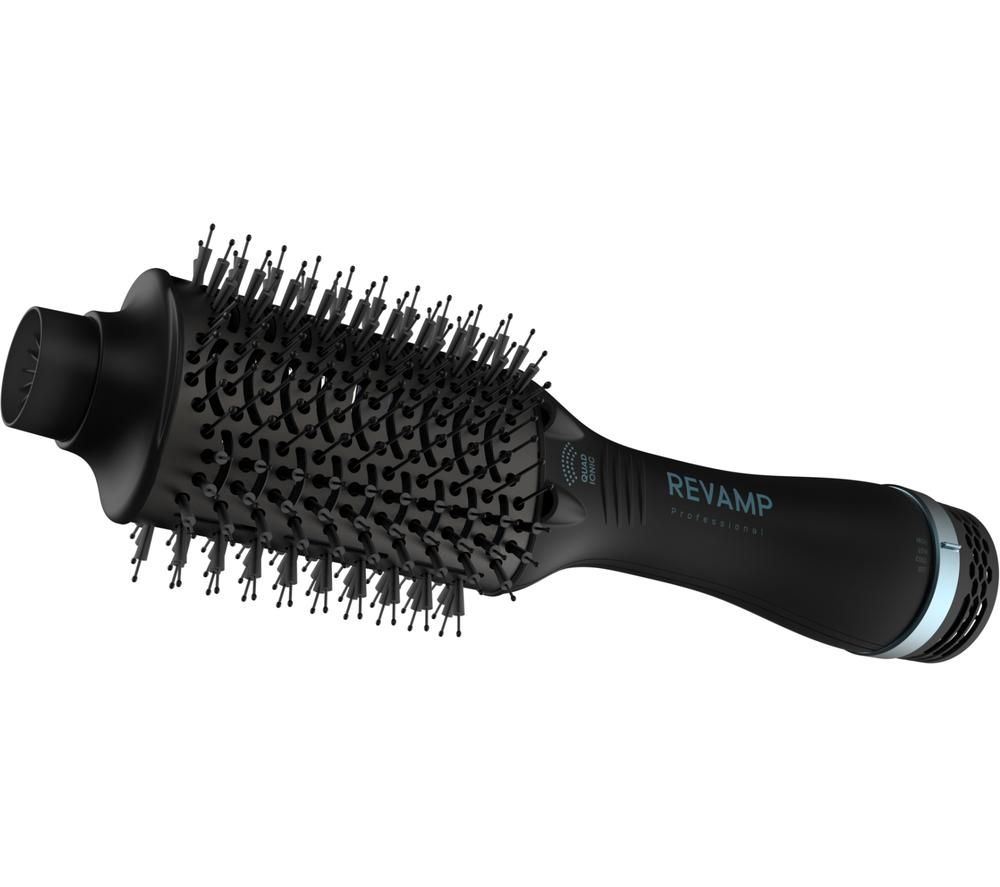 REVAMP Progloss Perfect Blow Dry Volume and Shine Hair Dryer & Styler - Black, Black