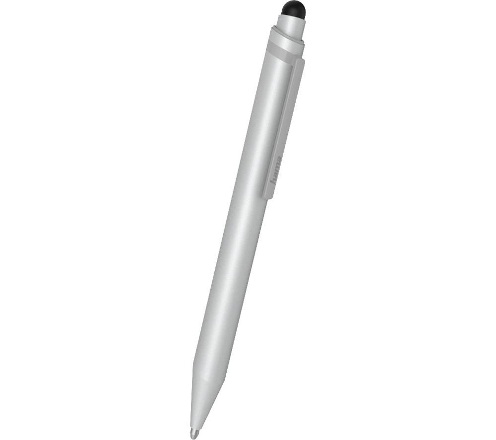 HAMA Essential Line Mini 2-in-1 Stylus Pen - Silver, Silver/Grey