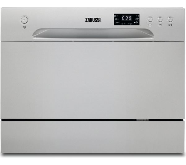ZANUSSI ZDM17301SA Compact Dishwasher - Silver, Silver