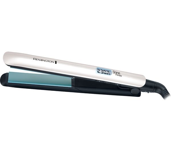 REMINGTON S8500 Morrocan Oil Shine Therapy Hair Straightener - Blue & Black, Blue