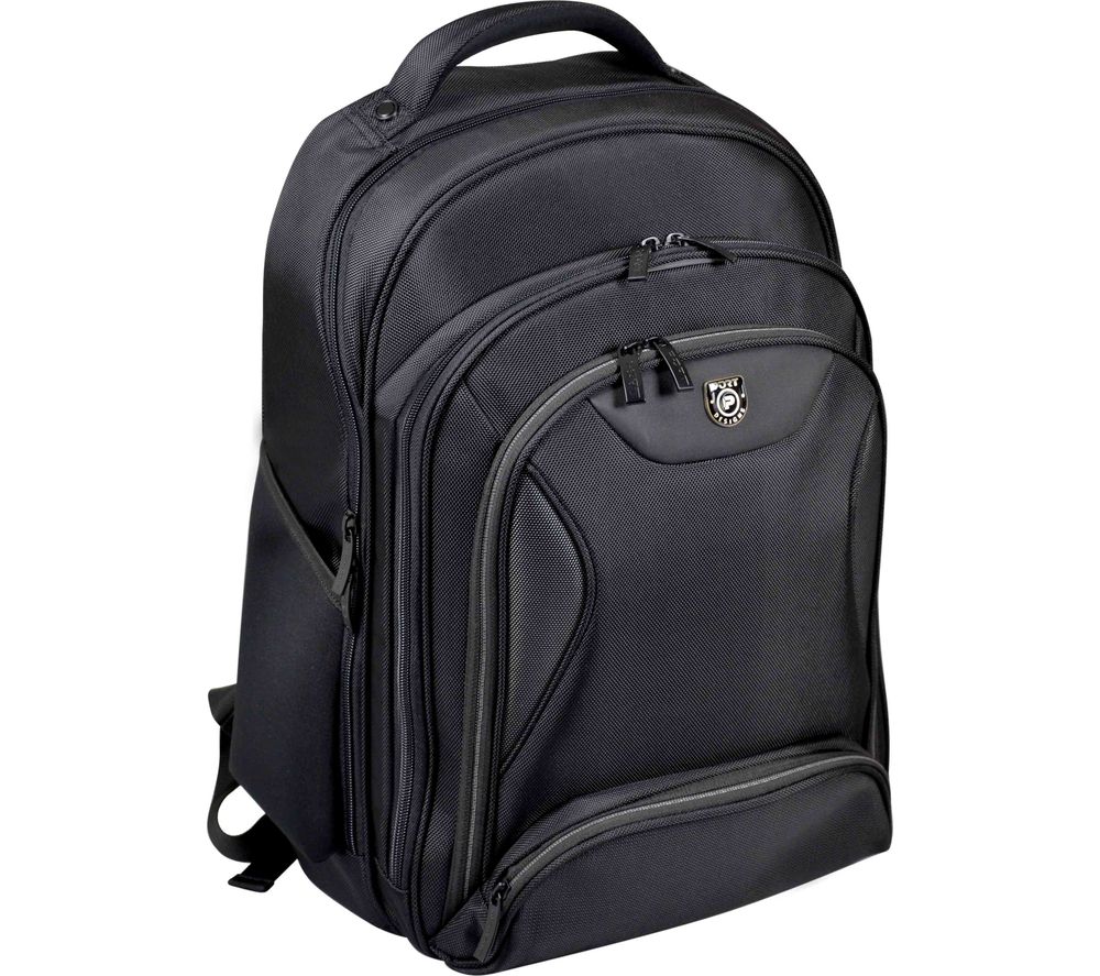PORT DESIGNS Manhattan 15.6" Laptop &amp; Tablet Backpack - Black, Black