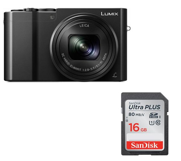 PANASONIC Lumix DMC-TZ100EB-K High Performance Compact Camera & Memory Card Bundle