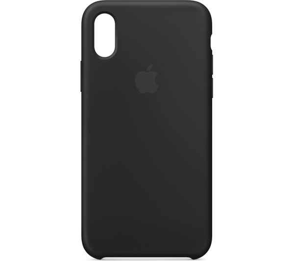 APPLE iPhone X Silicone Case - Black, Black