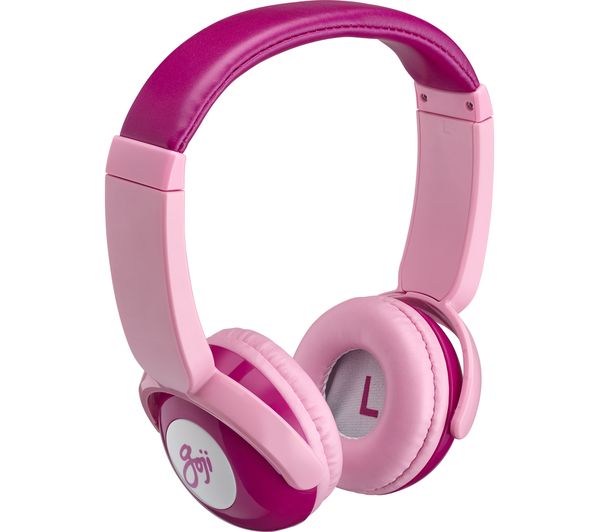 GOJI GKIDBTP18 Wireless Bluetooth Kids Headphones - Pink, Pink