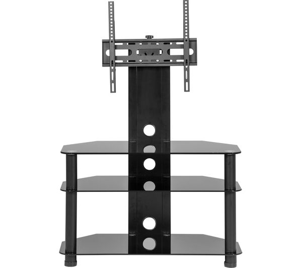 MMT CB32 800 mm TV Stand with Bracket - Black, Black