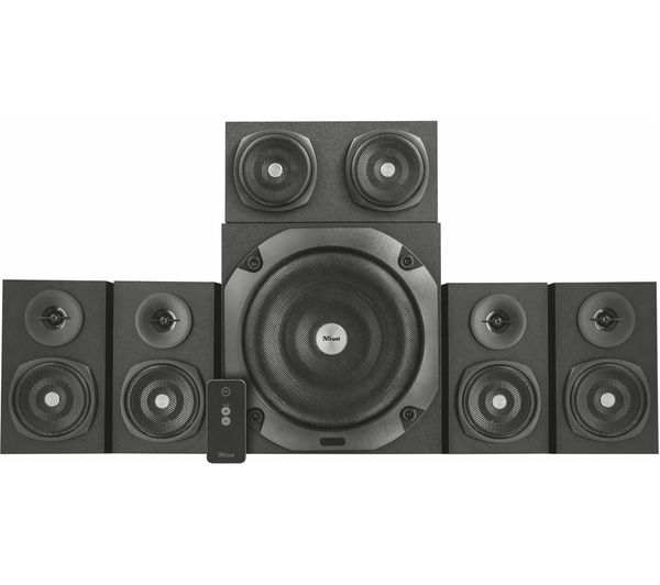 TRUST Vigor 5.1 PC Speakers - Black, Black