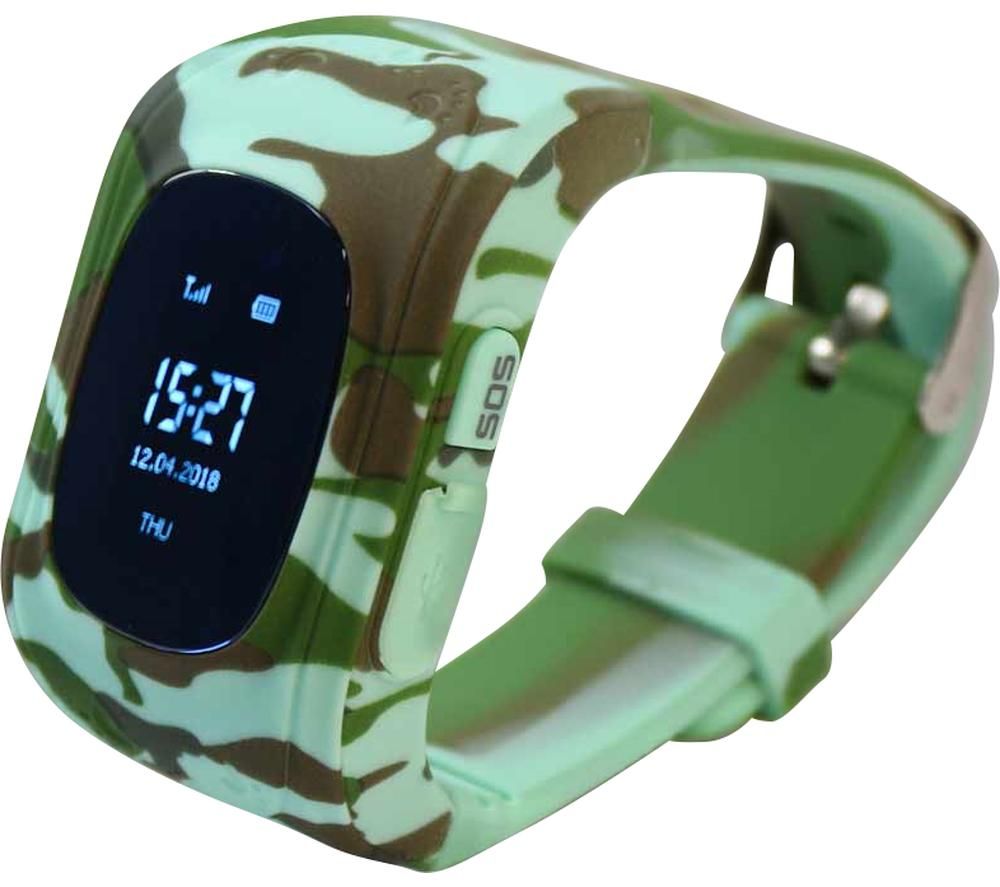 PIN IT Intigo P1 Kids Smartwatch - Jungle Camouflage, Rubber Strap