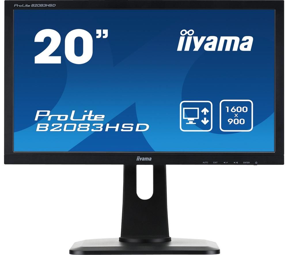 IIYAMA ProLite B2083HSD-B1 20 LCD Monitor - Black, Black