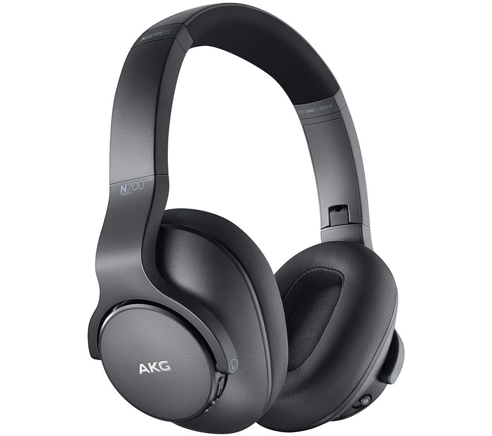 AKG N700NCM2 Wireless Bluetooth Noise-Cancelling Headphones - Black, Black