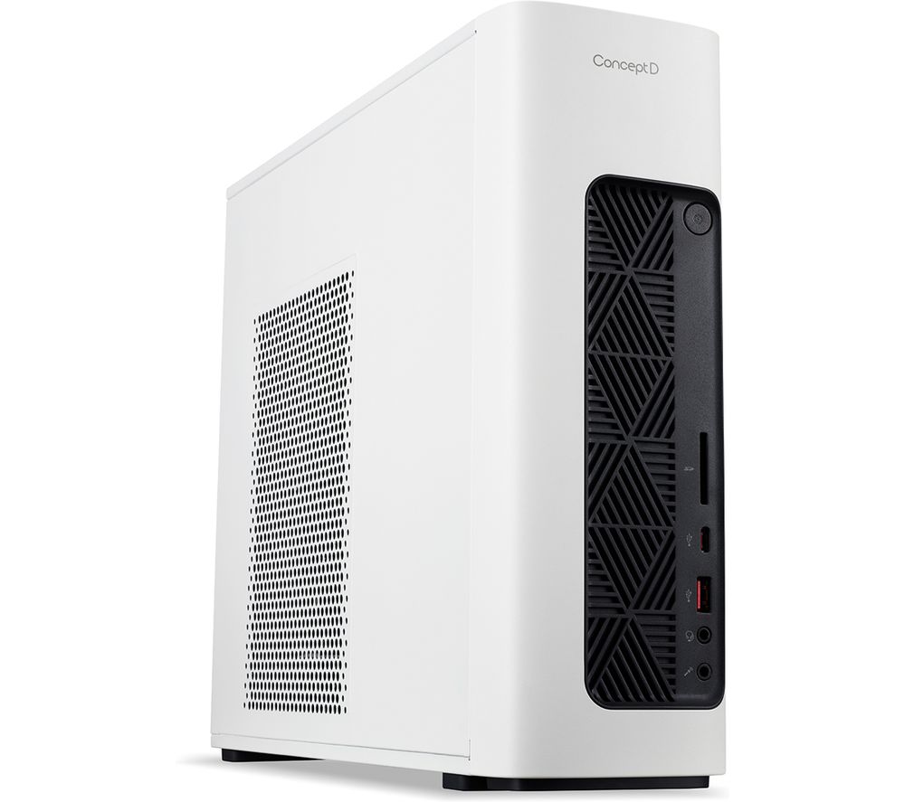 ACER ConceptD CM100-51A Desktop PC - Intel®Core i5, 1 TB HDD & 512 GB SSD, White, White