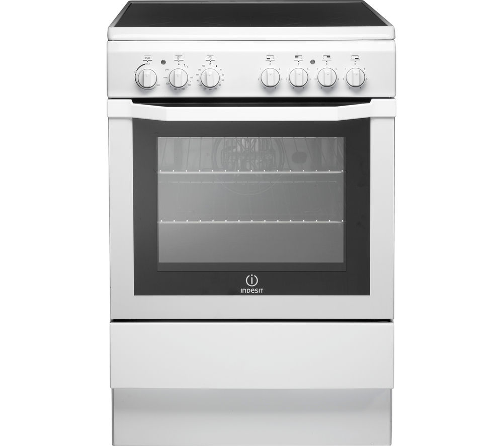 INDESIT I6VV2AW 60 cm Electric Ceramic Cooker - White, White