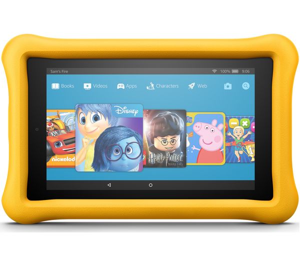 AMAZON Fire 7 Kids Edition Tablet (2017) - 16 GB, Yellow, Yellow