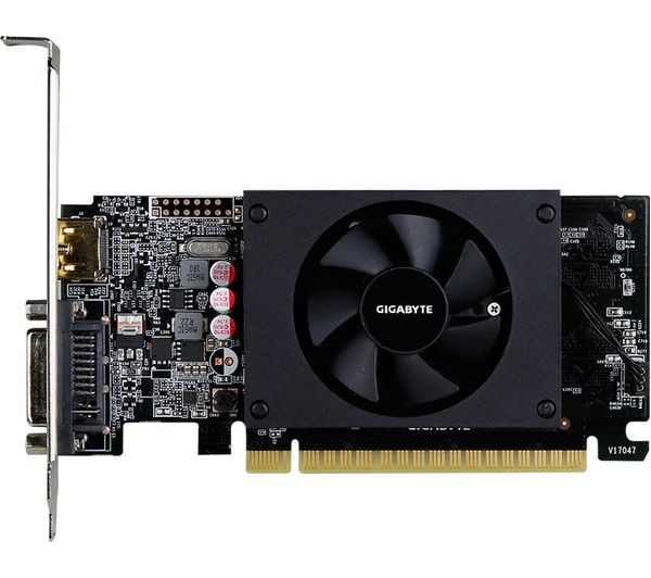 GIGABYTE GeForce GT 710 2 GB Graphics Card, Gold