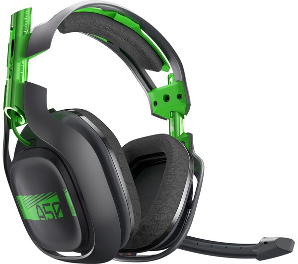 ASTRO A50 Wireless 7.1 Gaming Headset & Base Station - Grey & Green, Grey