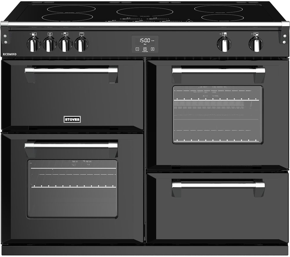 STOVES Richmond S1100Ei 110 cm Electric Induction Range Cooker - Black, Black