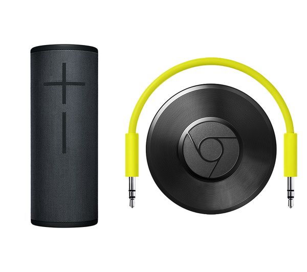 ULTIM EARS MEGABOOM 3 Portable Bluetooth Speaker & Chromecast Audio Bundle - Black, Black