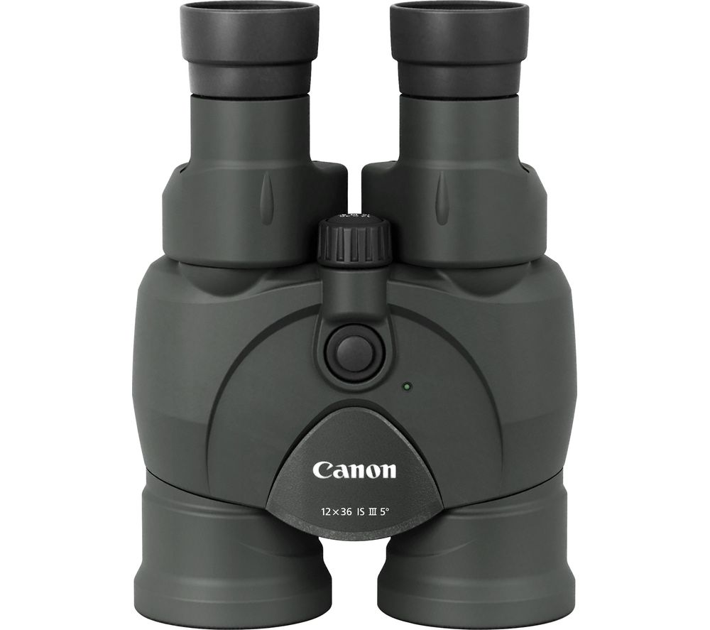 CANON 12 x 36 IS III Binoculars - Black, Black