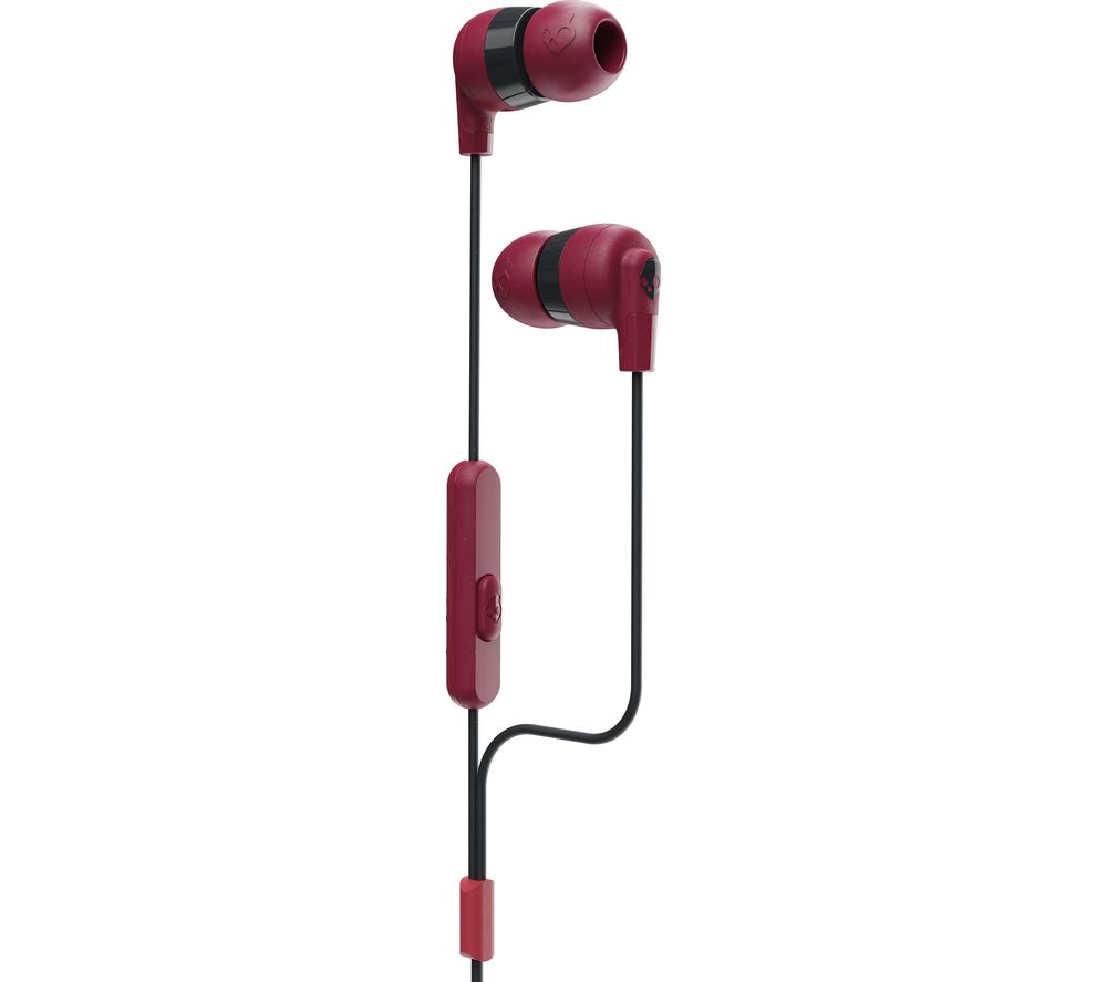 SKULLCANDY Ink'd+ Earphones - Red & Black, Red