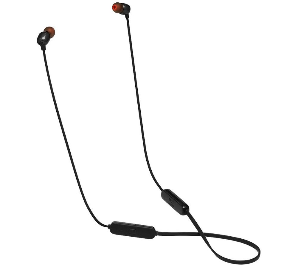 JBL Tune 115BT Wireless Bluetooth Earphones - Black, Black