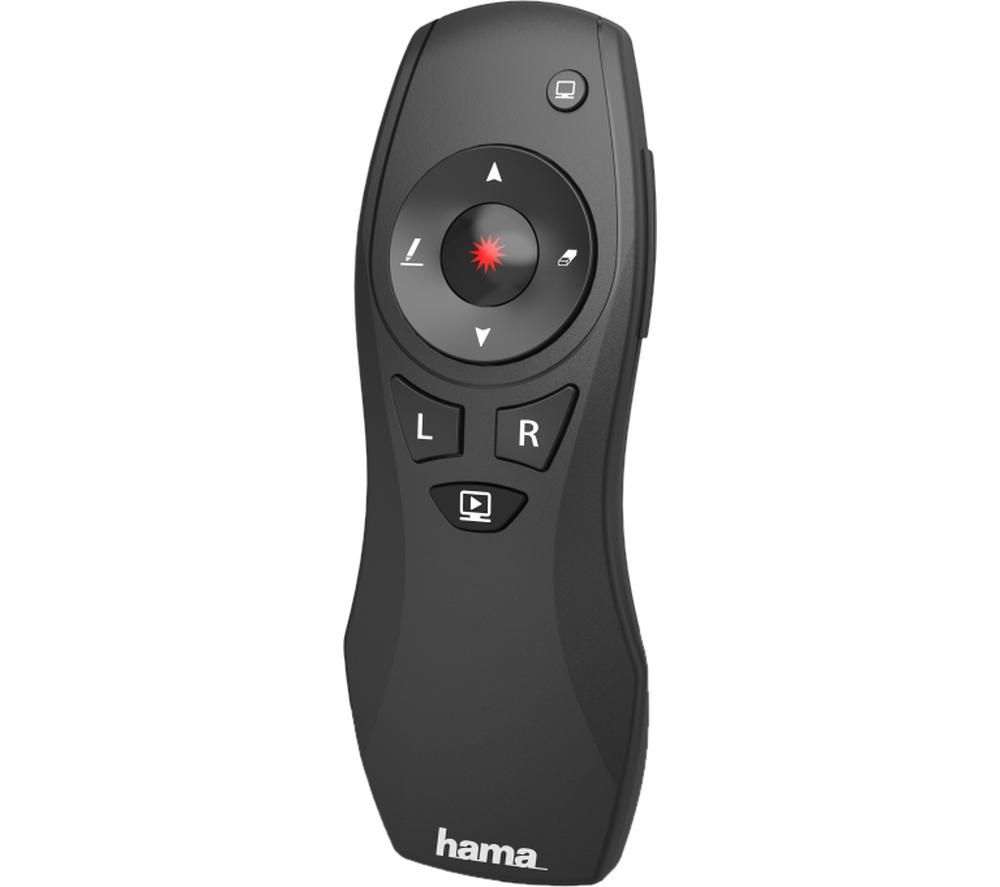 HAMA X-Pointer 6-in-1 Wireless Laser Presenter, Black