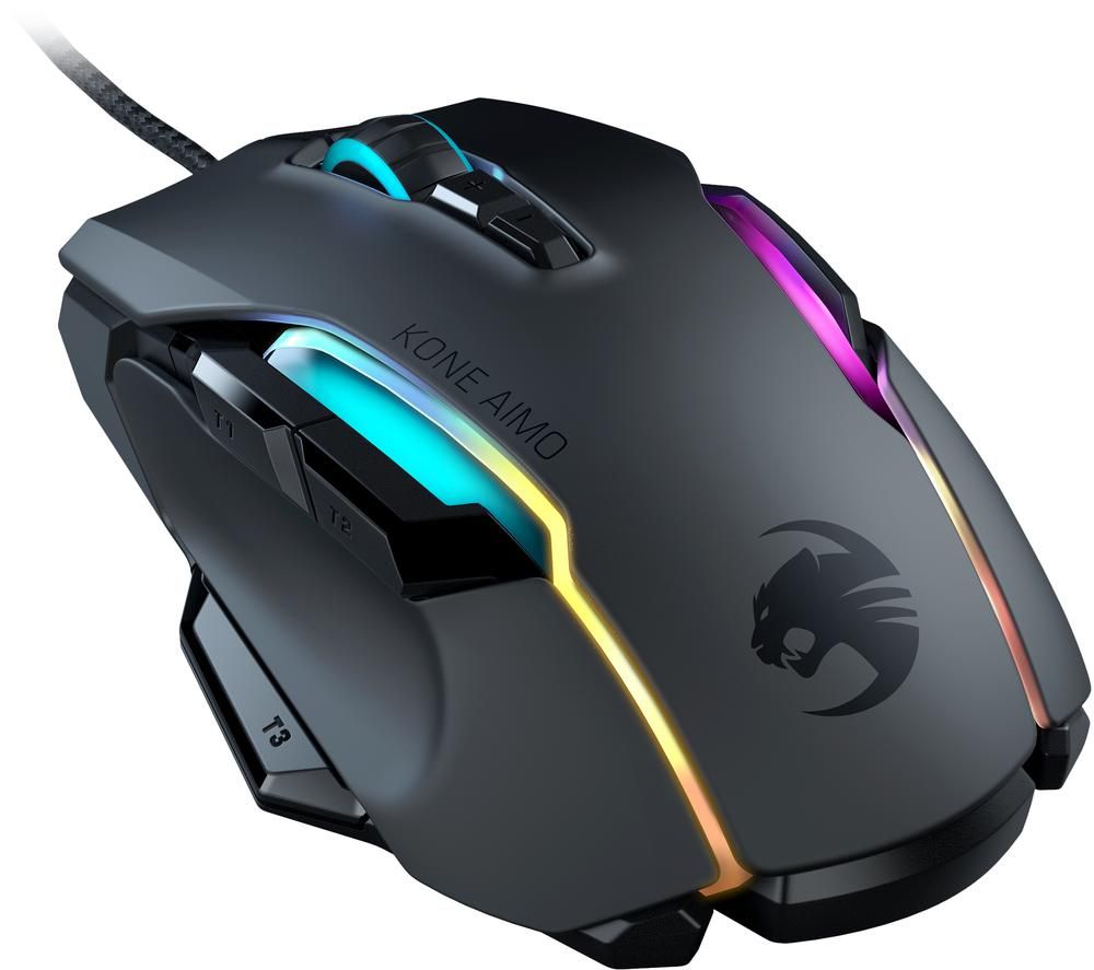 ROCCAT Kone AIMO RGB Optical Gaming Mouse - Black, Black