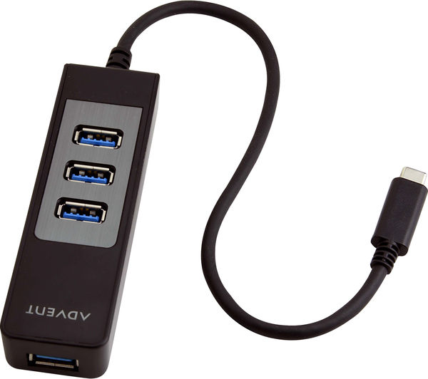 ADVENT ATYC4HB16 USB Type C to USB 3.0 4-port Hub