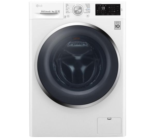 LG Washer Dryer F4J6AM2W NFC 8 kg  - White, White